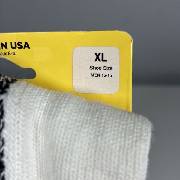 Wigwam Work Socks Double Cushioned White & Black Men's Size XL 12-15 Shoe - Picture 3 of 6